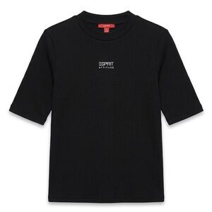Esprit Attitude Black Short Sleeve Tee